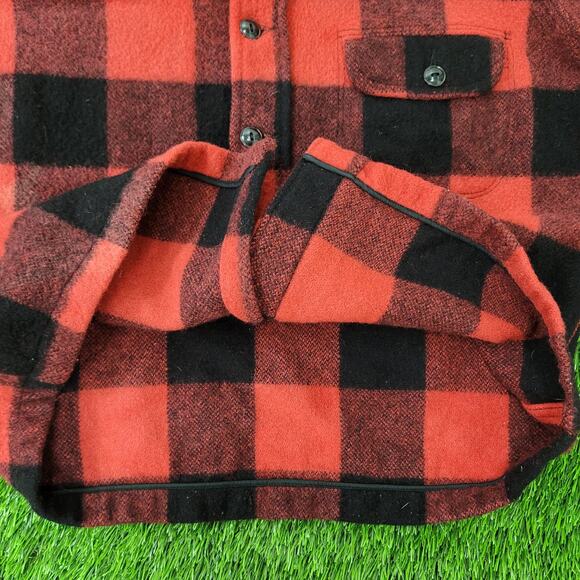 Vintage 70s Wool Hunting Jacket Women M/L 24x26 Baggy Oversized USA - Picture 4 of 12